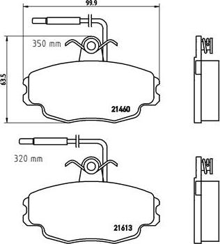 Brembo P 61 043 - Тормозные колодки, дисковые, комплект unicars.by