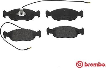 Brembo P 61 054 - Тормозные колодки, дисковые, комплект unicars.by