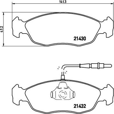 Brembo P 61 054 - Тормозные колодки, дисковые, комплект unicars.by