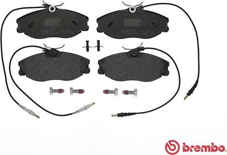 Brembo P 61 057 - Тормозные колодки, дисковые, комплект unicars.by