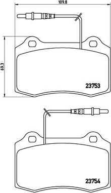 Brembo P 61 064 - Тормозные колодки, дисковые, комплект unicars.by