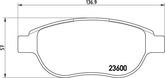 Brembo P 61 068 - Тормозные колодки, дисковые, комплект unicars.by