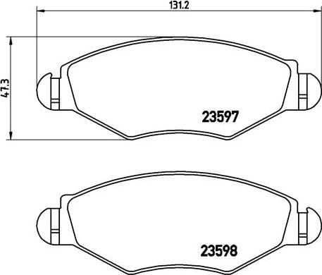 Brembo P 61 063 - Тормозные колодки, дисковые, комплект unicars.by