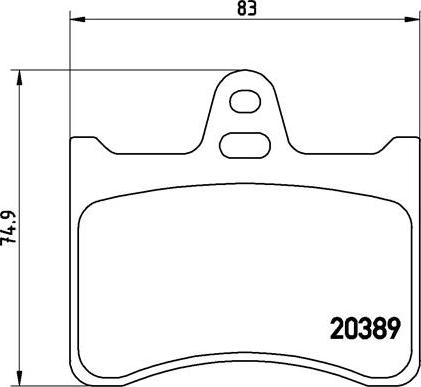 Brembo P 61 019 - Тормозные колодки, дисковые, комплект unicars.by