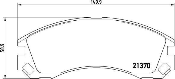 Brembo P 61 089 - Тормозные колодки, дисковые, комплект unicars.by