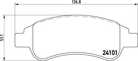 Brembo P 61 082 - Тормозные колодки, дисковые, комплект unicars.by