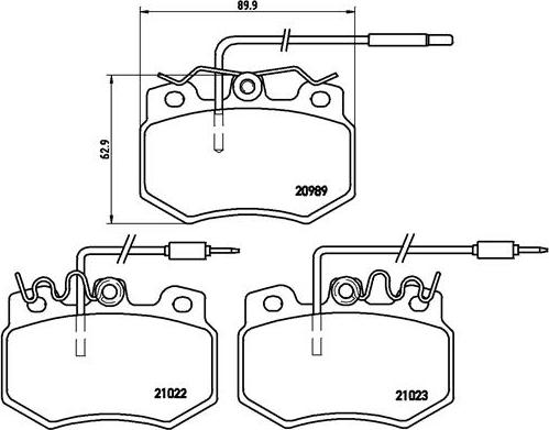 Brembo P 61 031 - Тормозные колодки, дисковые, комплект unicars.by