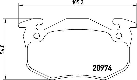 Brembo P 61 032 - Тормозные колодки, дисковые, комплект unicars.by