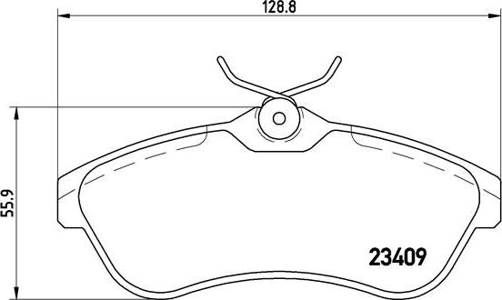 Brembo P 61 075X - Тормозные колодки, дисковые, комплект unicars.by