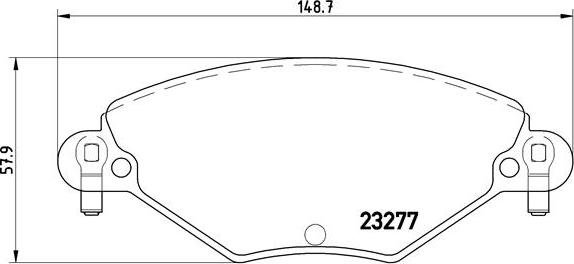 Brembo P 61 071 - Тормозные колодки, дисковые, комплект unicars.by