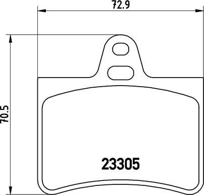 Brembo P 61 073 - Тормозные колодки, дисковые, комплект unicars.by