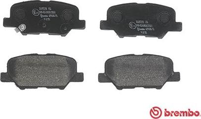 Brembo P 61 111 - Тормозные колодки, дисковые, комплект unicars.by