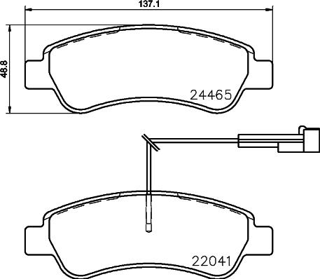 Brembo P 61 125 - Тормозные колодки, дисковые, комплект unicars.by