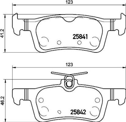 Brembo P 61 121 - Тормозные колодки, дисковые, комплект unicars.by