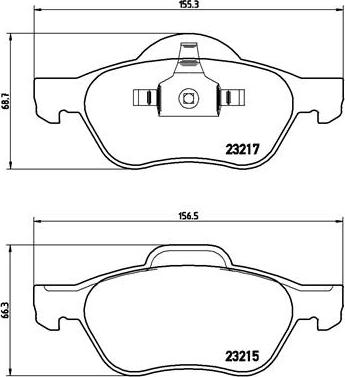 Brembo P 68 048X - Тормозные колодки, дисковые, комплект unicars.by