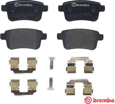 Brembo P 68 043 - Тормозные колодки, дисковые, комплект unicars.by