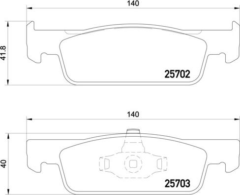 Brembo P 68 059 - Тормозные колодки, дисковые, комплект unicars.by