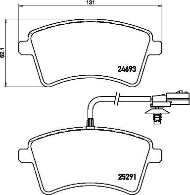 Brembo P 68 058 - Тормозные колодки, дисковые, комплект unicars.by