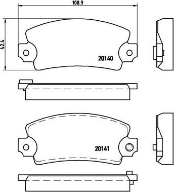 Brembo P 68 004 - Тормозные колодки, дисковые, комплект unicars.by