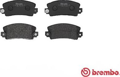 Brembo P 68 001 - Тормозные колодки, дисковые, комплект unicars.by