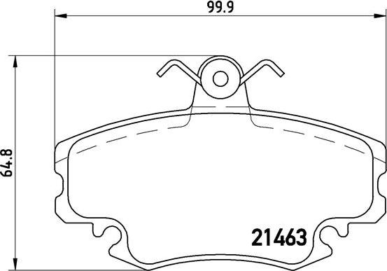 Brembo P 68 008 - Тормозные колодки, дисковые, комплект unicars.by