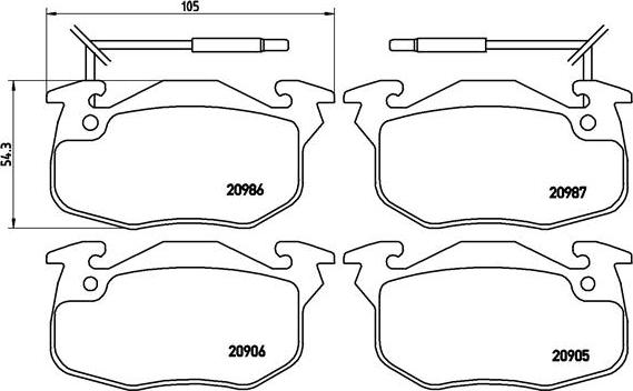 Brembo P 68 010 - Тормозные колодки, дисковые, комплект unicars.by