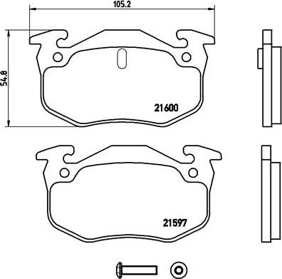 Brembo P 68 018 - Тормозные колодки, дисковые, комплект unicars.by