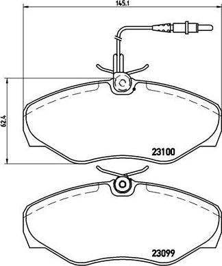 Brembo P 68 026 - Тормозные колодки, дисковые, комплект unicars.by