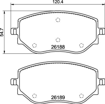 Brembo P 68 073 - Тормозные колодки, дисковые, комплект unicars.by