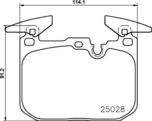 Brembo P 06 096X - Тормозные колодки, дисковые, комплект unicars.by