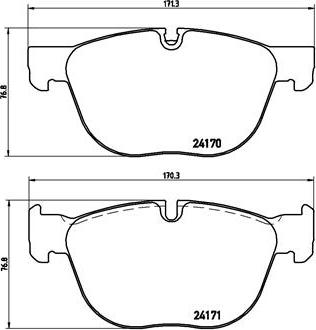 Brembo P 06 049X - Тормозные колодки, дисковые, комплект unicars.by