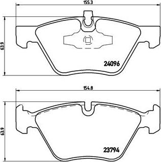 Brembo P 06 040X - Тормозные колодки, дисковые, комплект unicars.by