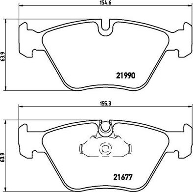 Brembo P 06 065 - Тормозные колодки, дисковые, комплект unicars.by