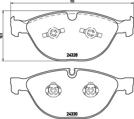 Brembo P 06 066 - Тормозные колодки, дисковые, комплект unicars.by