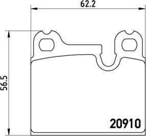 Brembo P 06 005 - Тормозные колодки, дисковые, комплект unicars.by