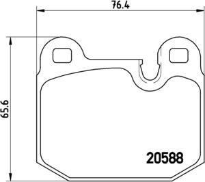 Brembo P 06 006 - Тормозные колодки, дисковые, комплект unicars.by