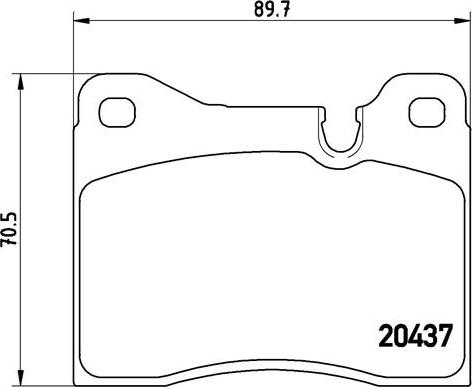 Brembo P 06 003 - Тормозные колодки, дисковые, комплект unicars.by