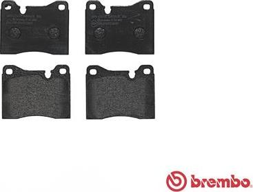 Brembo P 06 002 - Тормозные колодки, дисковые, комплект unicars.by