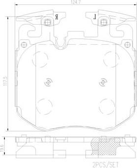 Brembo P06106N - Тормозные колодки, дисковые, комплект unicars.by