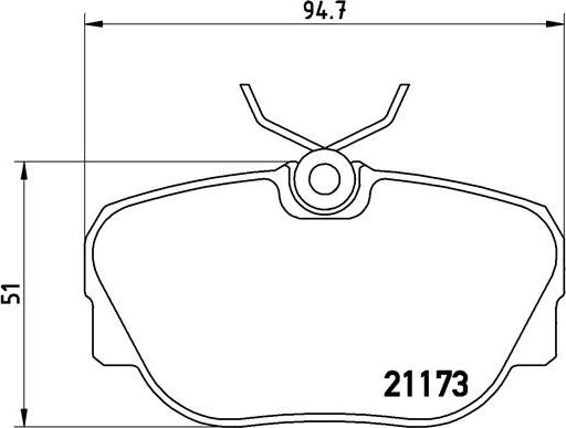 Brembo P 06 010 - Тормозные колодки, дисковые, комплект unicars.by