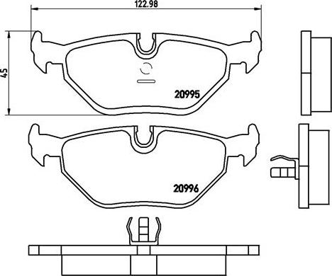 Brembo P 06 011 - Тормозные колодки, дисковые, комплект unicars.by