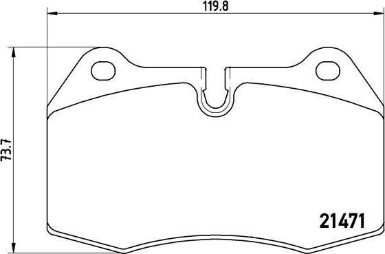 Brembo P 06 018 - Тормозные колодки, дисковые, комплект unicars.by