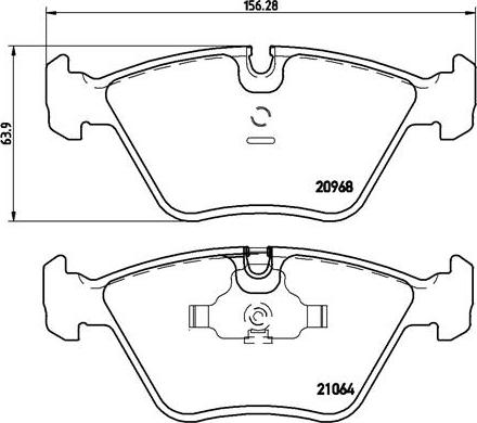 Brembo P 06 012 - Тормозные колодки, дисковые, комплект unicars.by