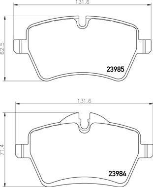 Brembo P 06 086 - Тормозные колодки, дисковые, комплект unicars.by