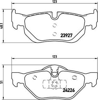 Brembo P 06 038 - Тормозные колодки, дисковые, комплект unicars.by