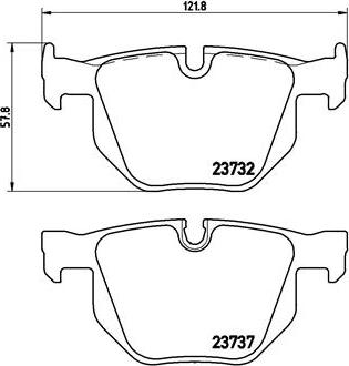 Brembo P 06 033 - Тормозные колодки, дисковые, комплект unicars.by