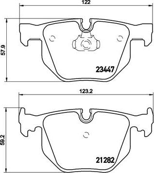 Brembo P 06 029 - Тормозные колодки, дисковые, комплект unicars.by