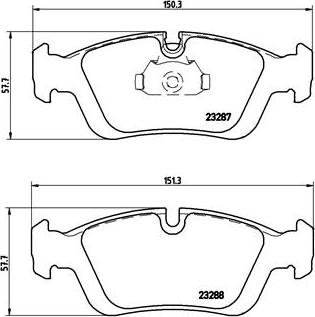 Brembo P 06 024 - Тормозные колодки, дисковые, комплект unicars.by