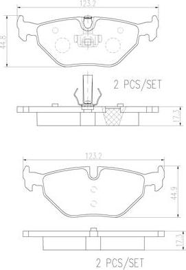 Brembo P06025N - Тормозные колодки, дисковые, комплект unicars.by