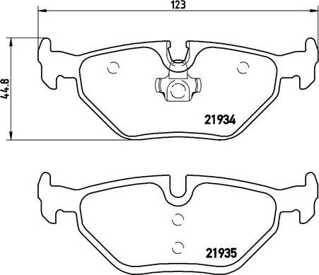 Brembo P 06 025 - Тормозные колодки, дисковые, комплект unicars.by